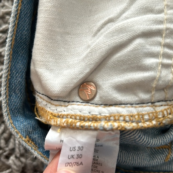 Free People We The Free Maggie Straight Jean in Light Stone Size 30 - Picture 11 of 16